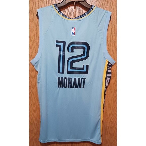Ja Morant (Jordan)-(Grizzlies)-(Blue)-(Jersey)-(New Cond.)-(Stiched)-(XL)-$90.00 - Picture 5 of 13